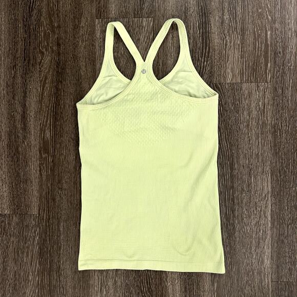 Lululemon Ebb To Street Tank Heathered Clear Mint Ribbed Seamless Racerback Top - Picture 12 of 13